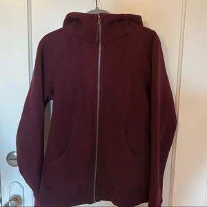 Lululemon full zip scuba hoodie size 8